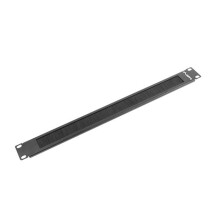 Panneau de brosses Lanberg AK-1101-B pour armoires 1U 19 pouces, noir