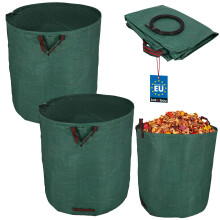Gartenkorb für Laub und Gras, rund, faltbar, groß, 635 l, 2er-Set