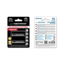 Esperanza AA-Batterien 2600mAh 2 Stück schwarz