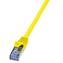 Patchkabel LogiLink CQ3017S Cat.6A S/FTP 0,25m gul