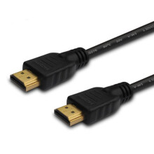 HDMI-kabel v1.4 Savio CL-37 1m, sort, guldfarvede spidser
