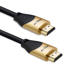 Qoltec HDMI-kabel v2.1 Ultrahøj hastighed 8K | 60Hz | 28AWG | GULD | 3m