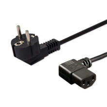 SAVIO Power cable Schuko (M) angled - IEC C13 1.2 m CL-115