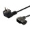 SAVIO Power cable Schuko (M) angled - IEC C13  1.2 m CL-115 1