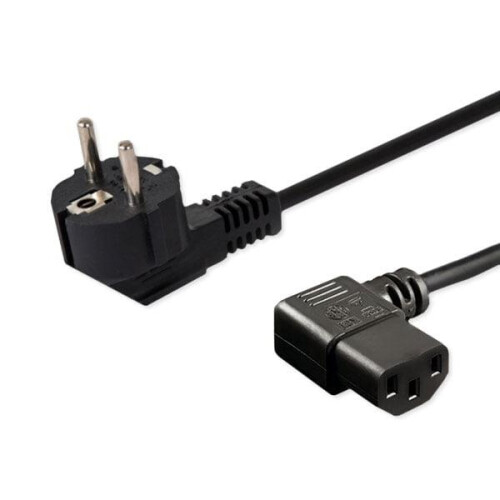SAVIO Power cable Schuko (M) angled - IEC C13  1.2 m CL-115