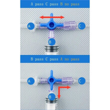 10pcs Disposable Valve 3-Way Stopcocks with Luer Connections Male Lock for School Projects, Hobbies DIY Experimental