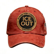 Breathable Embroidery Baseball Cap Adjustable Band Ideal-Red