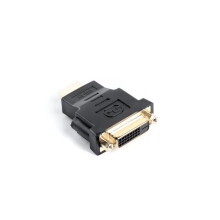 Lanberg AD-0014-BK cable gender changer HDMI DVI-D (F) (24 + 5) Black