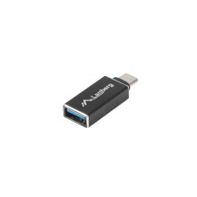 Adaptador Lanberg USB tipo C (hembra) - USB-A (hembra) 3.1 negro