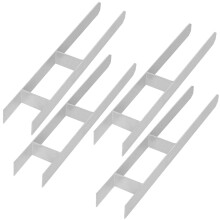 KOTARBAU H-oszlop talp falba szerelhető konzolhoz, horganyzott acél horgony, 90 mm, 4 darabos készlet