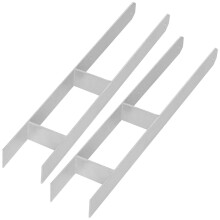 KOTARBAU H-oszlop talp beágyazó konzolhoz horganyzott acél horgony 90 mm 2 darabos készlet