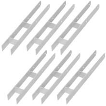 KOTARBAU H-oszlop alap falba építhető szereléshez, konzol, horganyzott acél dübel, 70 MM, 6 darabos készlet