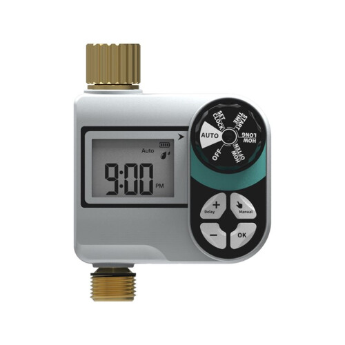 Garden Irrigation Controller Digital Sprinkler Brass Water Timer IP55 Waterproof Automatic Watering System for Yard Lawn