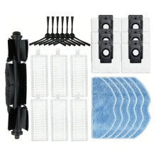 25 Stück für 360 S8 / 360 S8 / EZVIZ RE4 / EZVIZ RE5 Staubsauger Hauptseitenbürste Filter Staubbeutel Wischmopp Ersatzteile