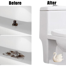 (2pcs-black swan, -) Swan WC-pöntön pulttisuojat, söpöt keraamiset ruuvisuojakorkit 2 kpl