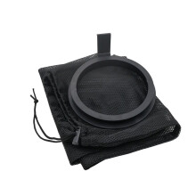 Black Outdoor Cooler-Style Trash Bin with A Black Disposal Opening (7.48" X 6.5" X 1.97"), for BBQs and Backyard Parties