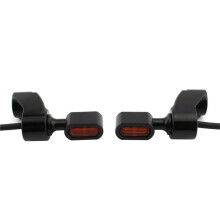 Motorcycle Front Fork LED Turn Signal Light Running Indicator Lamp for FXR Dyna Glide Sportster XL 883 1200