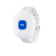 Tuya WiFi SOS-Notrufknopf mit Eingebautem Akku für Senioren/Schwangere/Kinder, USB-Ladeanschluss, Wasserdicht