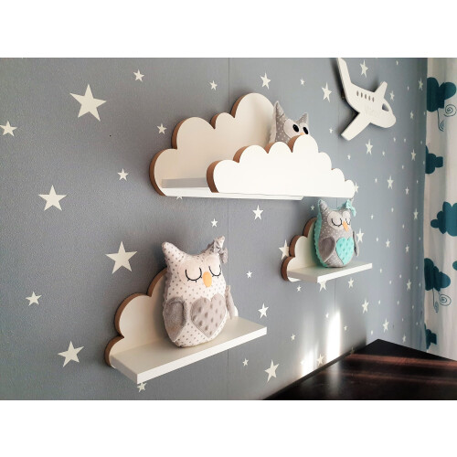 Set di 3 mensole Cloud Shelves VENEZIA - Elegance