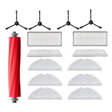 15 Piezas para S7 Maxv Ultra S7 Pro Ultra Repuestos de Cepillo, Bolsa de Polvo, Filtro, Rodillo y Mopa para Aspiradora Robot
