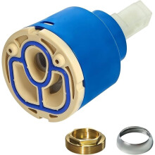 40mm Shower Cartridge Replacement,N40DW Ceramic Disc Faucet Cartridge,Used for Shower,Bathroom,Kitchen,Sink Faucet