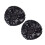 2 Pcs Elegant Encrusted Sequins Beret Hat Lightweight-Black 1
