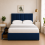 Modern Upholstered Bed with USB & Drawers Blue4FT6 2