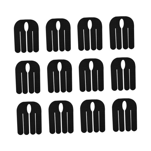 Precuts Kinesiology Taping Strips 12Pcs Set Wrist-Black