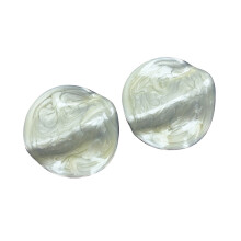 Fashionable Abstract Art Inspired Earrings for Casual or-White