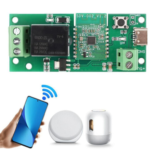 Ewelink  USB-C  5V DIY Single Channel  WIFI Inching Self-Locking Wireless  Home Relay  Module 2