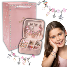 KIT PARA HACER PULSERAS Y COLLARES CON CUENTAS PARA NIÑOS