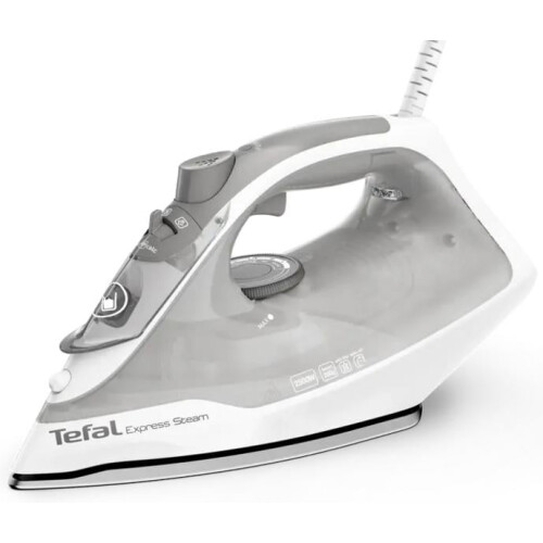 Tefal Ferro de passar - TEFAL - Express Steam FV2863E1 - 2500 W - Base cerâmica - Vapor potente 200 g/min