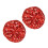 Modieuze decoratieve baretmuts, set van 2 opvallende-Rood 1