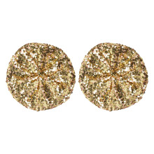 Trendy Beret Hat Set Of 2 Beautiful Decorative Sequins-Gold