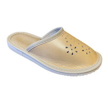 Beige, schlichte Kinderpantoffeln, Hausschuhe mit Blumenmuster 30