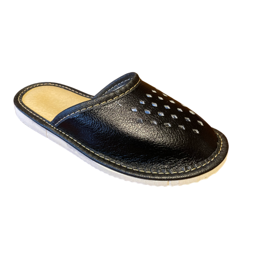 Pantofole nere da bambino, comode scarpe da interno per bambini 38