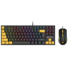 Toetsenbord en muis set - TRACER - Gamezone Hornet87 - Mechanisch toetsenbord 87 toetsen - Rode schakelaars - Muis 7200 DPI