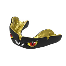 Opro Instant Custom Fit szájvédő, fekete/piros szemekkel