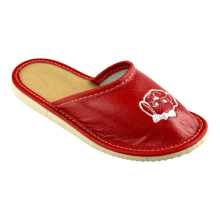 Zapatillas rojas para niños con un perro, zapatillas para niños 34