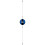 Pallina Ring Sport Reflex/Pera in PU nero e blu 1