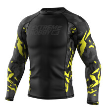 Extreme Hobby Rashguard Langærmet Black Panther Sort og Gul L