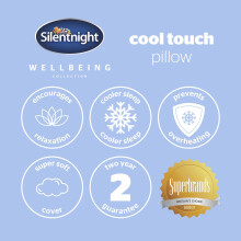 Silentnight Cool Touch Pillow Cooling Pillow for Sleeping Cold Pillows Coo