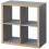 ikea KALLAX Grey/wood effect 4-Cube Unit, 77x77 cm 2