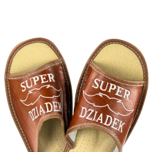 Pantoufles d'intérieur avec l'inscription « Super Grand-père » Pantoufles pour hommes offertes en cadeau 44