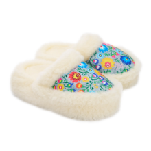 Pantoufles chaudes, pantoufles confortables en laine pour la maison, pantoufles montagnardes moelleuses 41/42