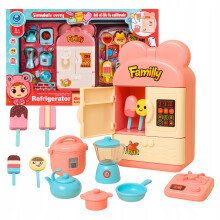 Spielküchenset, Spielzeugküche für Kinder, Kühlschrank, Eistöpfe