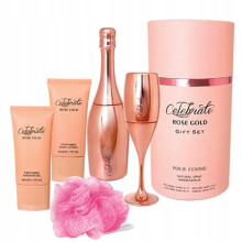 Sellion - Celebrate Rose Gold kosmetik gavesæt i en æske med 5 dele.