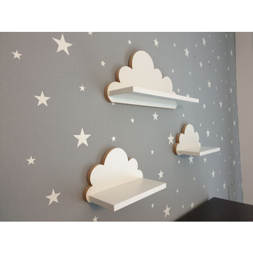 Étagères Nuage - Ensemble de 3 ours en peluche - Élégance