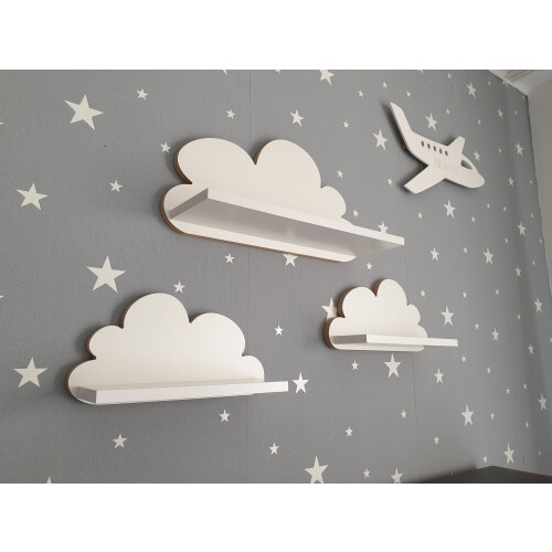Juego de 3 estantes Cloud Stlves FANTASY-Elegance