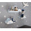 Set di 3 mensole Cloud FISIA- Galaxy 1